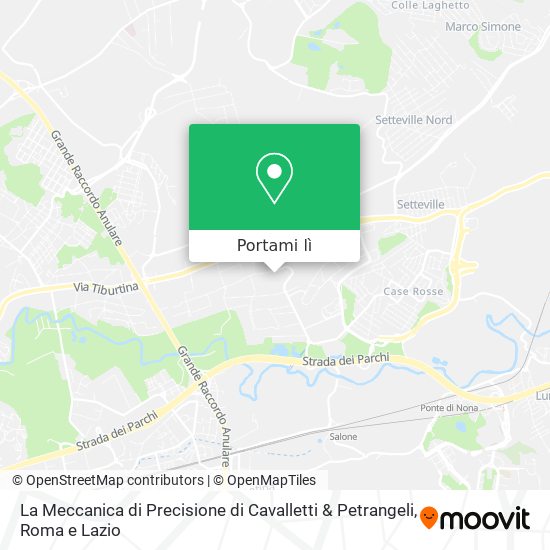 Mappa La Meccanica di Precisione di Cavalletti & Petrangeli