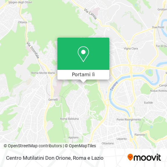 Mappa Centro Mutilatini Don Orione