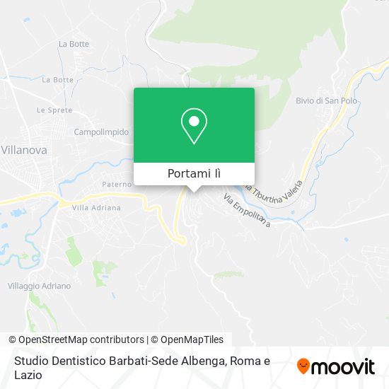 Mappa Studio Dentistico Barbati-Sede Albenga