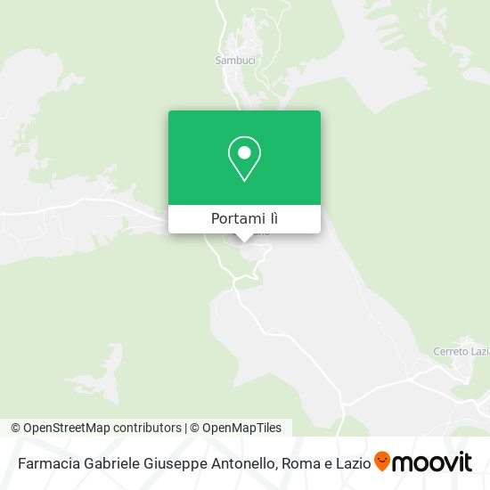 Mappa Farmacia Gabriele Giuseppe Antonello