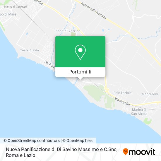 Mappa Nuova Panificazione di Di Savino Massimo e C.Snc