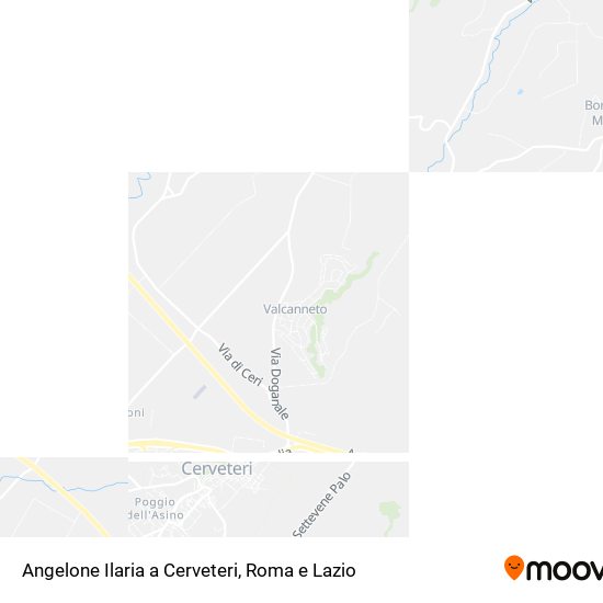 Mappa Angelone Ilaria a Cerveteri