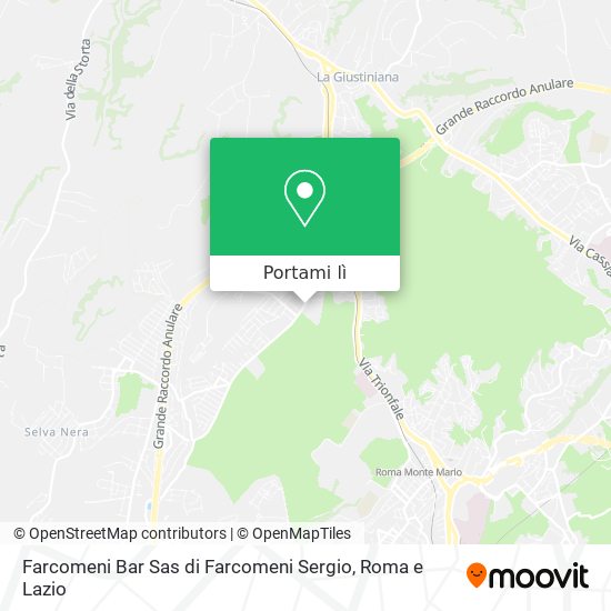 Mappa Farcomeni Bar Sas di Farcomeni Sergio