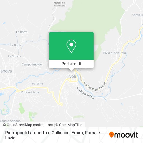 Mappa Pietropaoli Lamberto e Gallinacci Emiro