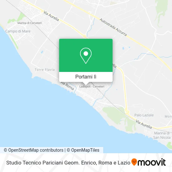 Mappa Studio Tecnico Pariciani Geom. Enrico