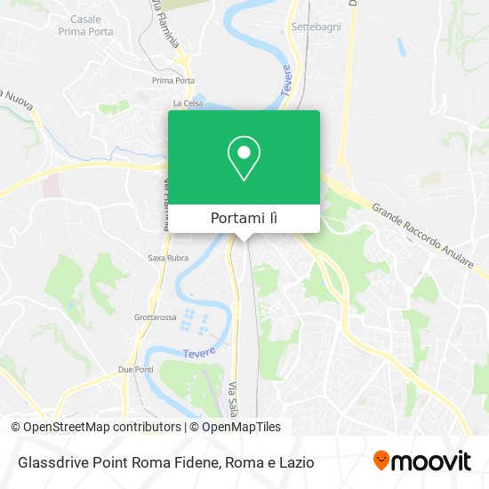 Mappa Glassdrive Point Roma Fidene