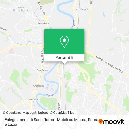 Mappa Falegnameria di Sano Roma - Mobili su Misura