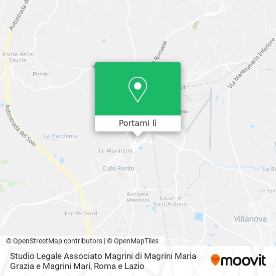 Mappa Studio Legale Associato Magrini di Magrini Maria Grazia e Magrini Mari