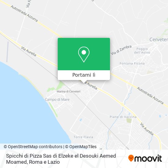 Mappa Spicchi di Pizza Sas di Elzeke el Desouki Aemed Moamed