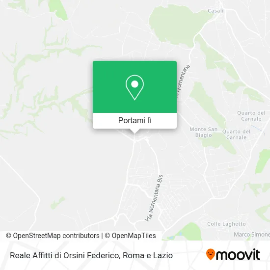 Mappa Reale Affitti di Orsini Federico