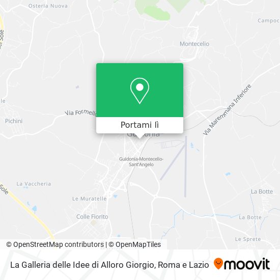 Mappa La Galleria delle Idee di Alloro Giorgio