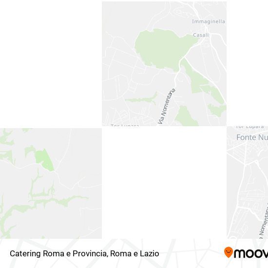 Mappa Catering Roma e Provincia