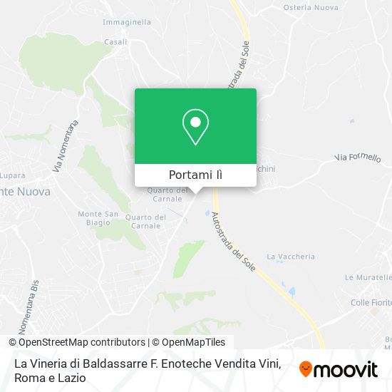 Mappa La Vineria di Baldassarre F. Enoteche Vendita Vini