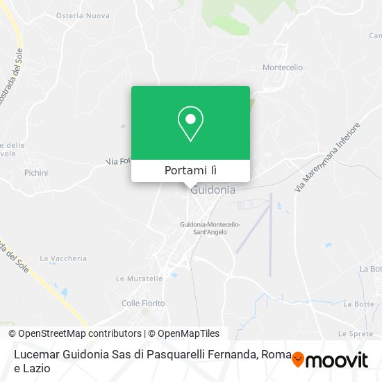 Mappa Lucemar Guidonia Sas di Pasquarelli Fernanda