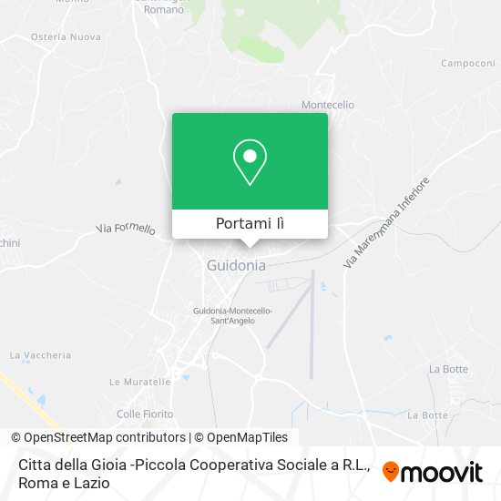 Mappa Citta della Gioia -Piccola Cooperativa Sociale a R.L.