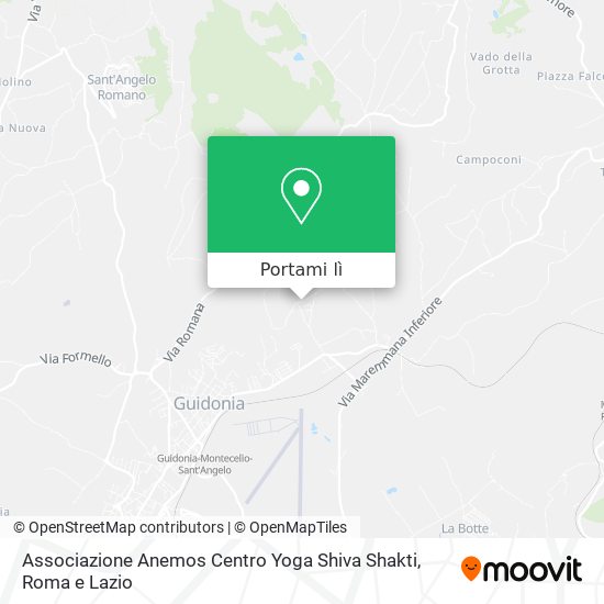 Mappa Associazione Anemos Centro Yoga Shiva Shakti