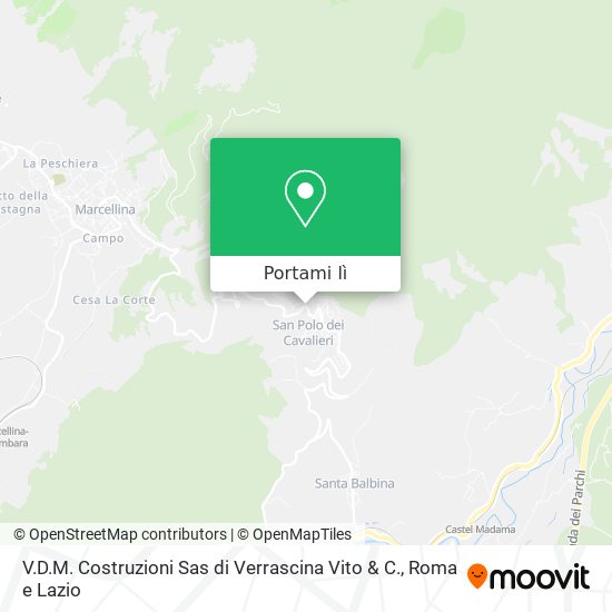 Mappa V.D.M. Costruzioni Sas di Verrascina Vito & C.