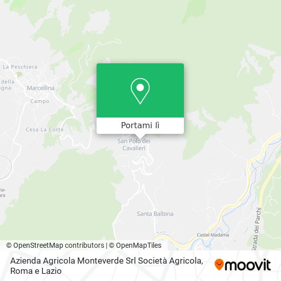 Mappa Azienda Agricola Monteverde Srl Società Agricola