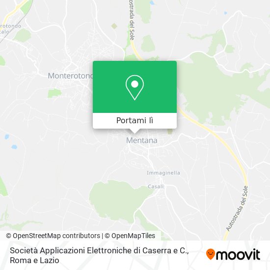 Mappa Società Applicazioni Elettroniche di Caserra e C.