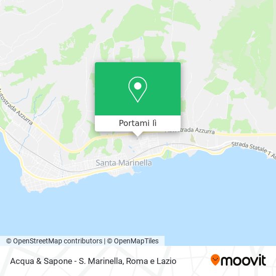 Mappa Acqua & Sapone - S. Marinella