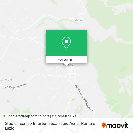 Mappa Studio Tecnico Infortunistica Fabio Aurizi
