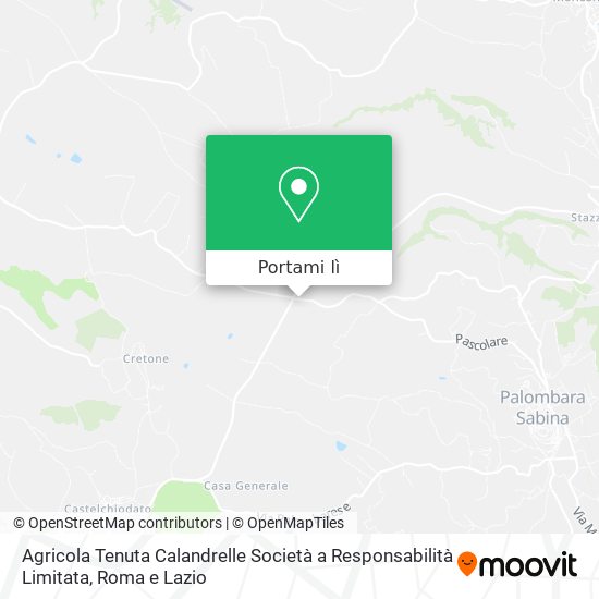 Mappa Agricola Tenuta Calandrelle Società a Responsabilità Limitata