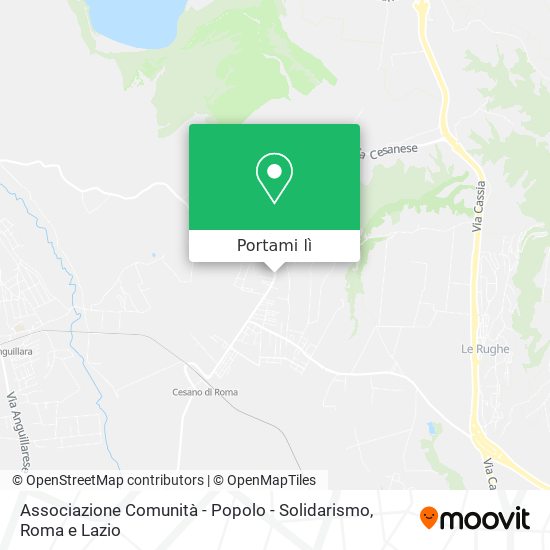 Mappa Associazione Comunità - Popolo - Solidarismo