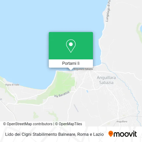 Mappa Lido dei Cigni Stabilimento Balneare