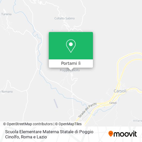 Mappa Scuola Elementare Materna Statale di Poggio Cinolfo