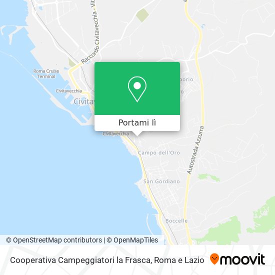 Mappa Cooperativa Campeggiatori la Frasca