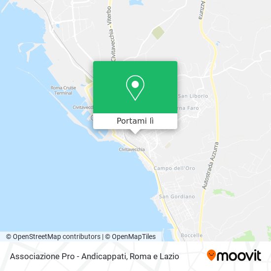 Mappa Associazione Pro - Andicappati