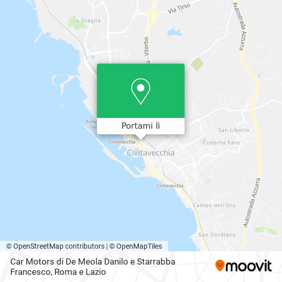Mappa Car Motors di De Meola Danilo e Starrabba Francesco