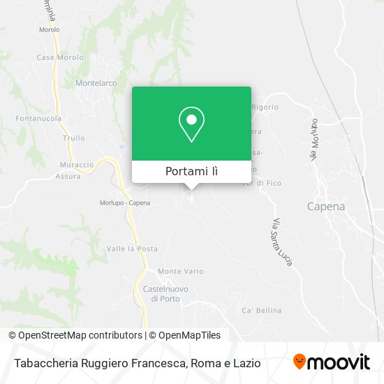 Mappa Tabaccheria Ruggiero Francesca