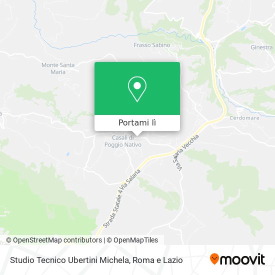 Mappa Studio Tecnico Ubertini Michela