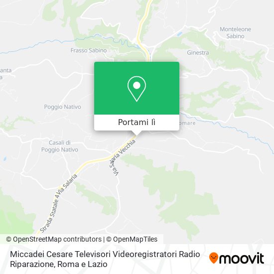 Mappa Miccadei Cesare Televisori Videoregistratori Radio Riparazione