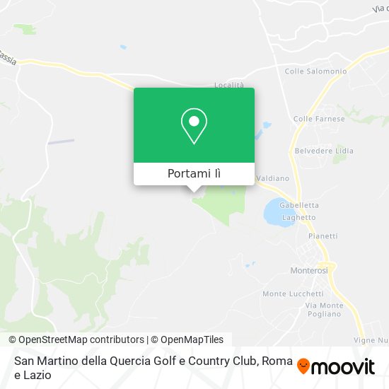 Mappa San Martino della Quercia Golf e Country Club
