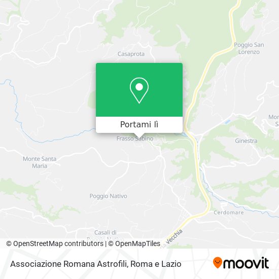 Mappa Associazione Romana Astrofili