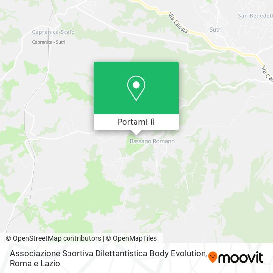 Mappa Associazione Sportiva Dilettantistica Body Evolution