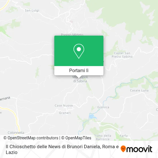 Mappa Il Chioschetto delle News di Brunori Daniela