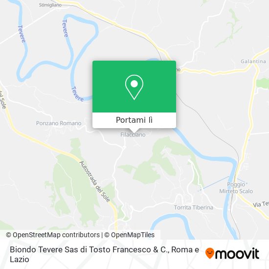 Mappa Biondo Tevere Sas di Tosto Francesco & C.