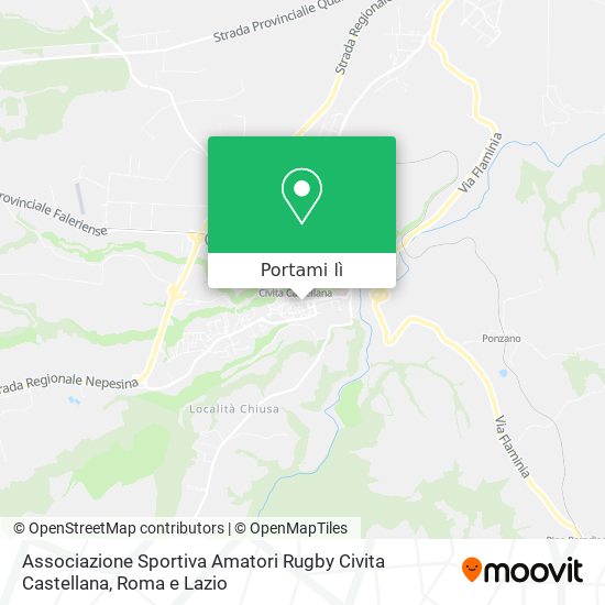 Mappa Associazione Sportiva Amatori Rugby Civita Castellana