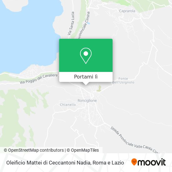 Mappa Oleificio Mattei di Ceccantoni Nadia