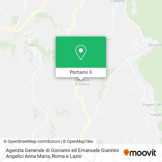 Mappa Agenzia Generale di Giovanni ed Emanuele Giannini Angelici Anna Maria