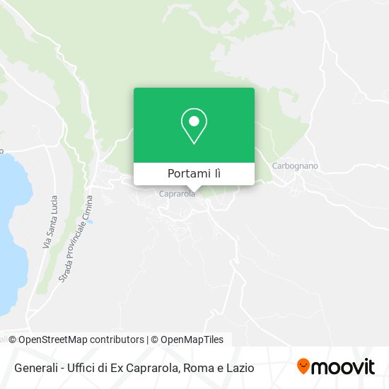 Mappa Generali - Uffici di Ex Caprarola