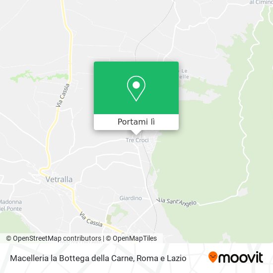 Mappa Macelleria la Bottega della Carne