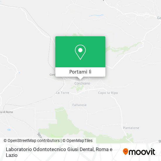 Mappa Laboratorio Odontotecnico Giusi Dental