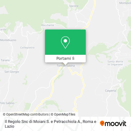 Mappa Il Regolo Snc di Moiani S. e Petracchiola A.