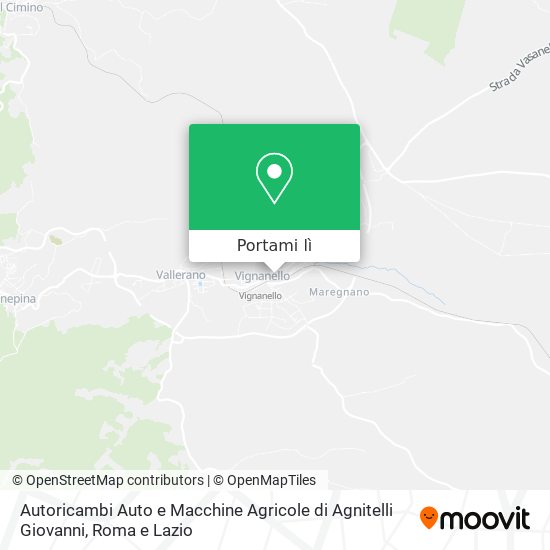 Mappa Autoricambi Auto e Macchine Agricole di Agnitelli Giovanni