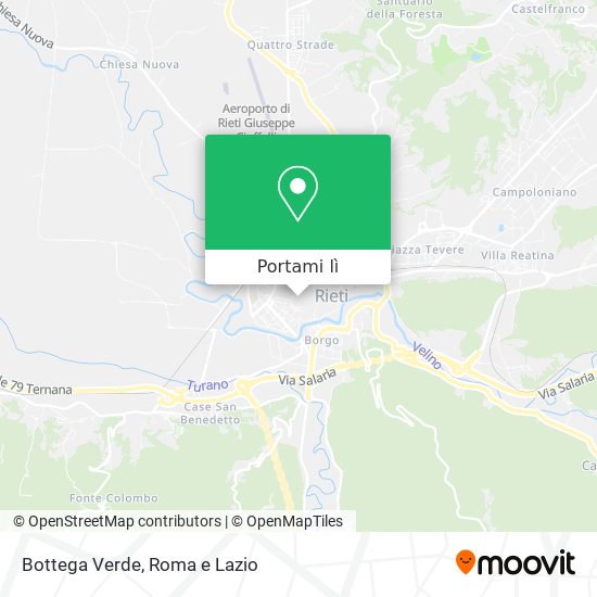 Mappa Bottega Verde