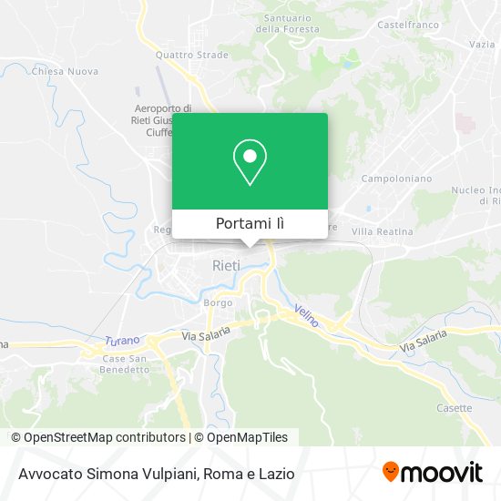 Mappa Avvocato Simona Vulpiani